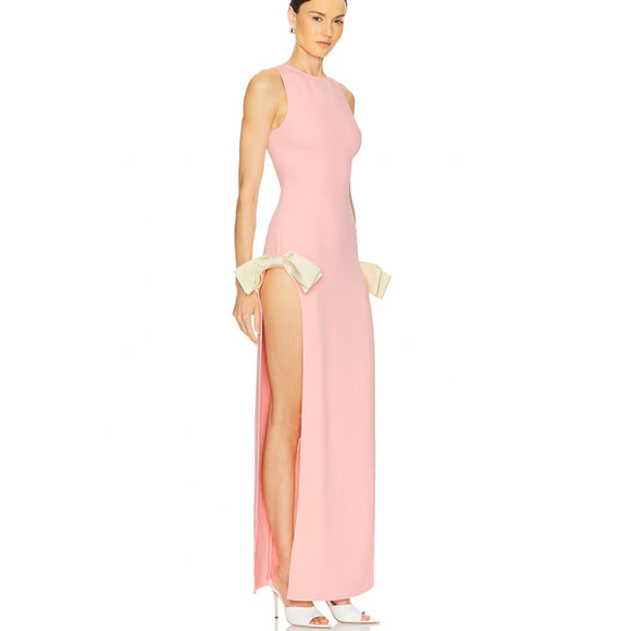 Atoir Dresses & Skirts - NEW REVOLVE Atoir Size 4 Jana Pink Bow Double Split Valentine Day Date Night